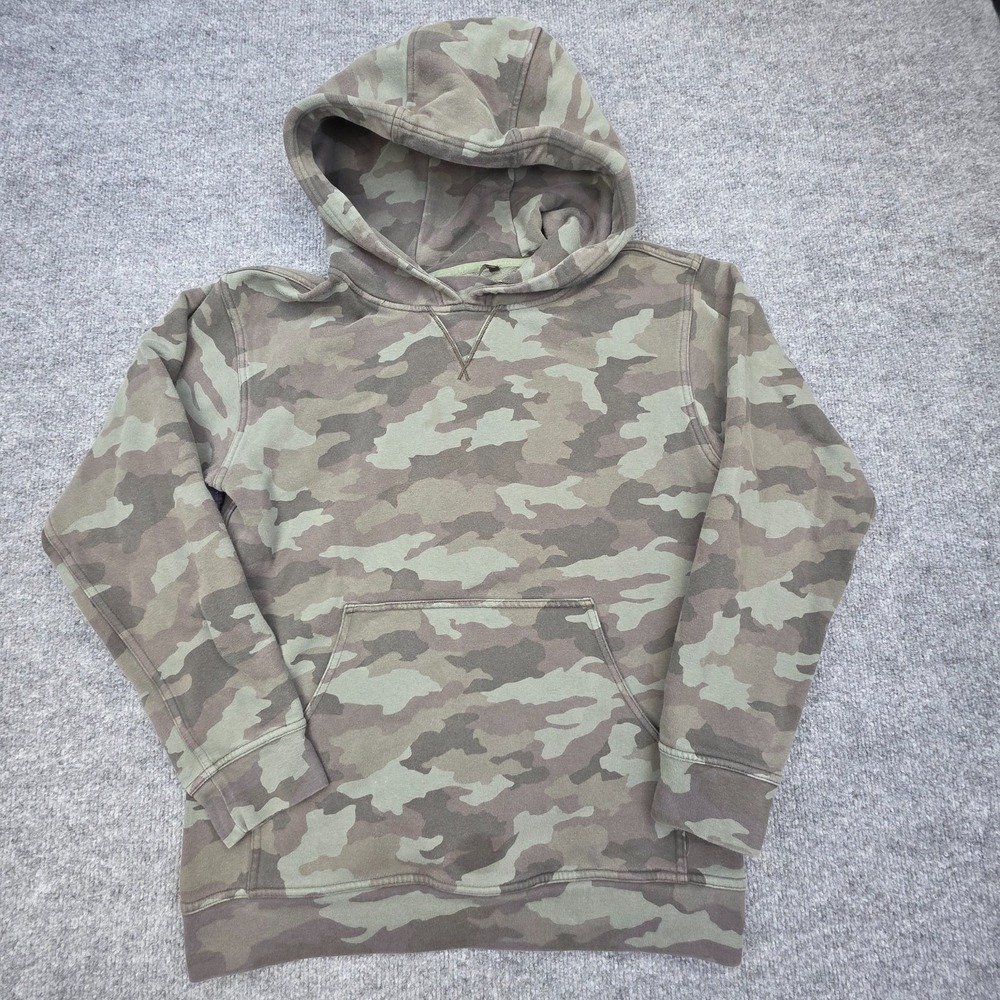 Lululemon Hoodie Womens 10 (Large) Green Sweatshirt All Yours Camo Fleece